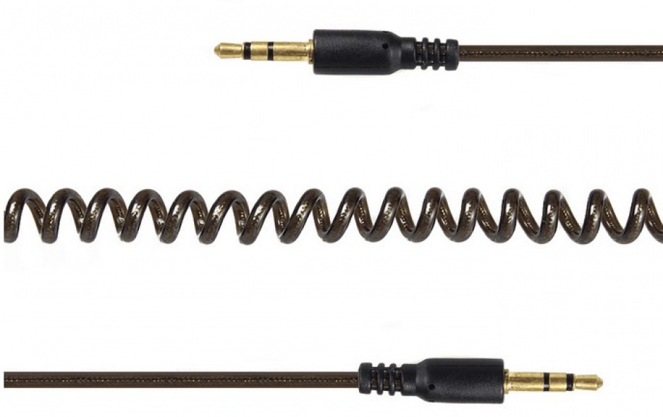 Cablu audio jack stereo 3.5mm spiralat T-T 2m, Gembird CCA-405-6 conectica.ro